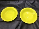HOMER LAUGHLIN FIESTA LEMONGRASS GREEN set of 2 FRUIT DESSERT SAUCE BOWLS NEW