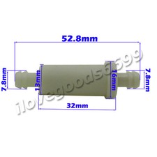 Small In-Line Fuel Filter For Polaris # 2530009 ATV Sportsman Magnum Snowmobile