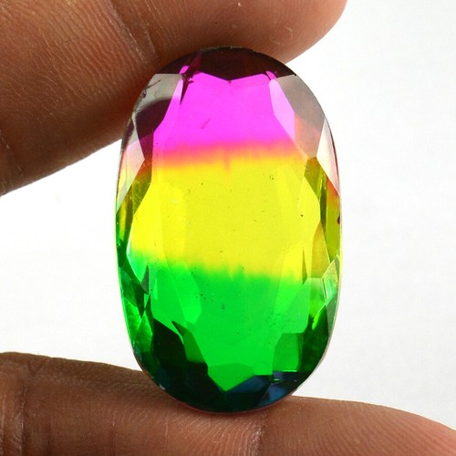 76.25 Ct Lovely Multi-Color Tourmaline Oval Cut Shape Loose Gemstone - Picture 3 of 4