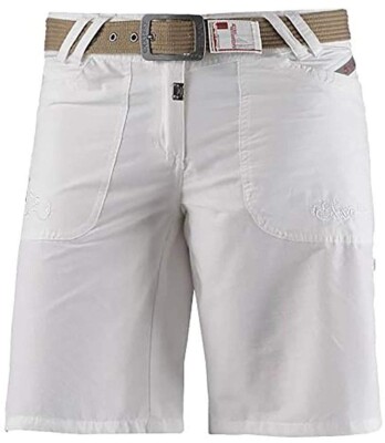 Exxtasy Damen Shorts Beaver mit Gürtel Weiß 36 J4243