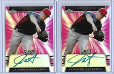 2019 Leaf Metal Draft JACKSON RUTLEDGE Pink Prismatic Auto RC /20 Nationals