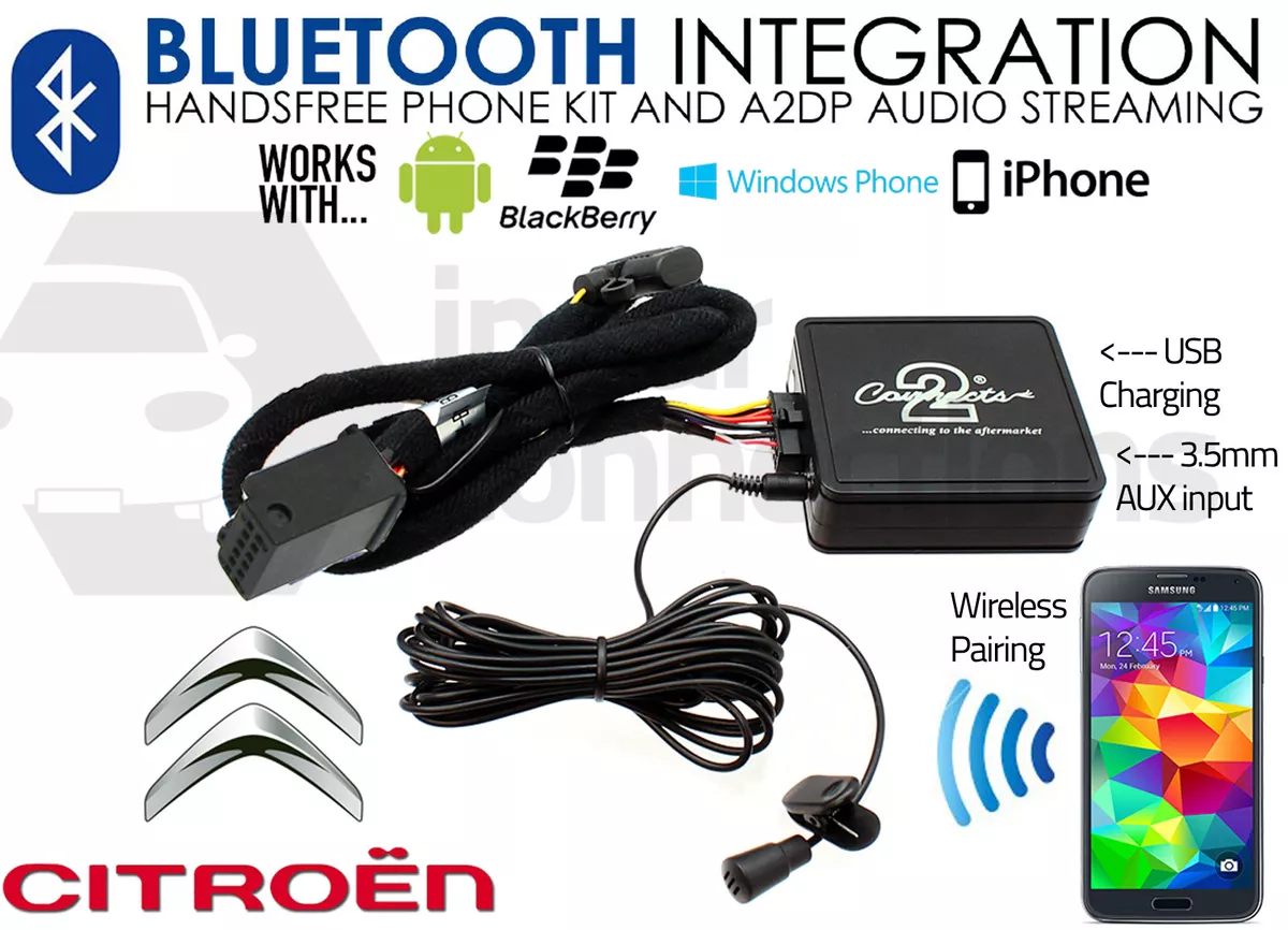 Citroen DS4 Bluetooth adapter 2006 On Streaming music handsfree