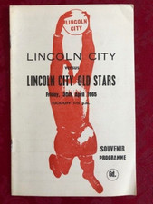 LINCOLN v LINCOLN OLD STARS 1964/65 FRIENDLY MATCH PROGRAMME