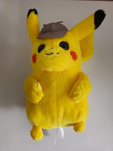 Official Pokemon Detective Pikachu Movie 8'' Plush Soft Toy WCT Pikachu