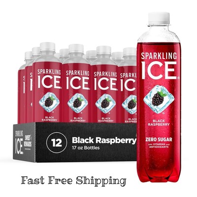 Sparkling Ice Zero Sugar Flavored Sparkling Water, 17 fl oz Bottles (Pack of 12)