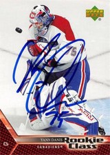 Yann Danis autographed Hockey Card (Canadiens) 2006 Upper Deck Rookie Class #39