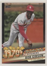 2020 Topps Decades Best Pitchers Black 246/299 Bob Gibson #DB-31 HOF 8d2
