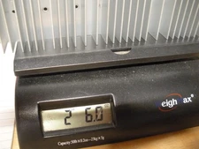 Pair Aluminum heat sinks 10" x 4 3/4" x 1"   2 pounds 6 ounces