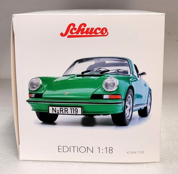 Schuco 450047100, Porsche 911 S Targa, 1973, VipergrüN, 1/18, Neu&Ovp-image