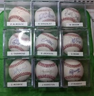 Lot Of 9 Signed Baseballs! Almonte gonzalez groom jackson Mohr Thurmond & more!