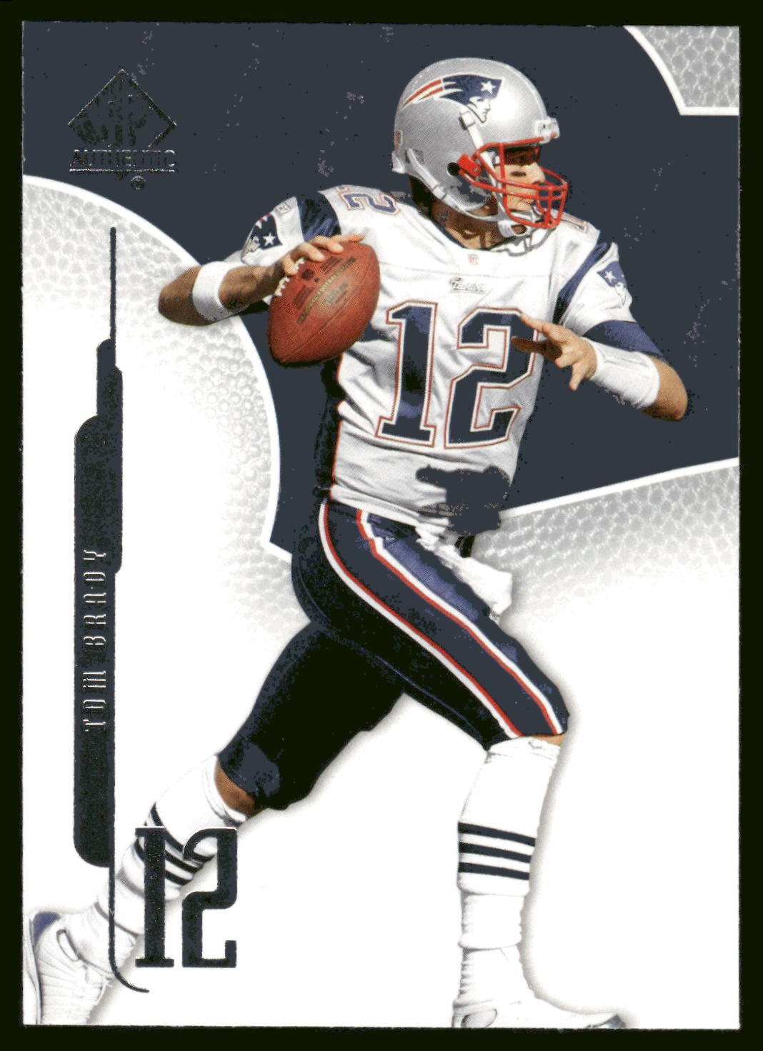2008 SP Authentic #7 Tom Brady Retail HOF Patriots Football NFL Card