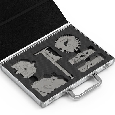 Welding Measurement Toolbox Set, 7PCS Stainless Steel Weld Inspection Tool in...