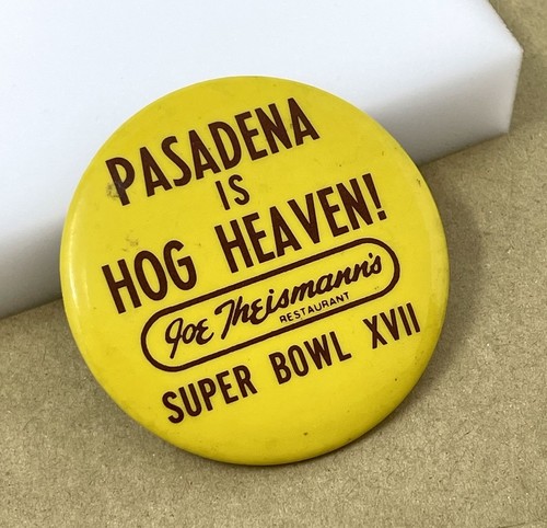 Washington Redskins Rare 1983 Super Bowl XVII Pinback Button Theismann - Picture 3 of 4