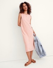 Madewell Organic Cotton Crewneck Tank Midi Dress Jersey Knit Casual Sz XS Soft