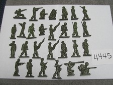 1950s Marx Training Center flat figures 1st issue Soldiers #4445