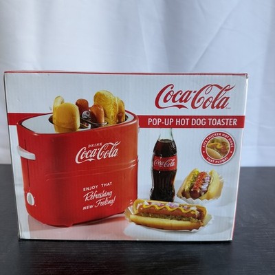 Coca Cola Pop-Up Hot Dog And Bun Toaster Fits Thicker Hot Dogs That Plump