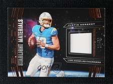2022 Panini Black Starlight Materials Copper 28/50 Justin Herbert #SLM-JHE 00d2