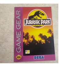 SEGA Sega Game Gear Jurassic Park Instruction Manual Original English
