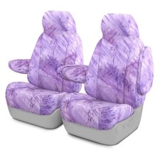 Coverking Realtree Fishing 1st Row Camo Light Purple Custom Seat Covers Coverking Realtree Fishing 1st Row Camo Light Purple Custom Seat Covers