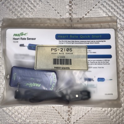 Pasco Scientific Pasport Heart Rate Sensor PS-2105 New Sealed