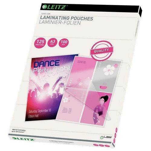 Leitz iLAM Laminating Pouches A3 125 microns 33950