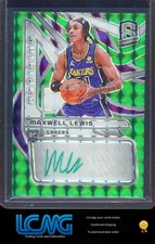 2023-24 Panini Spectra #AA-MAX Maxwell Lewis Aspiring Autographs Green #/50 D3B