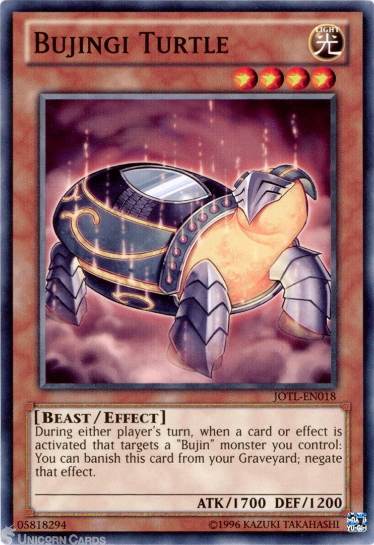 JOTL-EN018 Bujingi Turtle : Common UNL Edition Mint YuGiOh Card