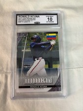 2017 Leaf Exclusive Flag Edition #22 Ronald Acuna Jr RC (BRAVES)