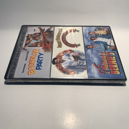 Triple Feature: Bachelor Party Weekend at Bernie's Back to School DVD, Sealed - Imagen 3 de 4