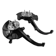 Front Wheel Bearing & Hub Assembly w/Knuckle Black Pair for Ford Mercury Lincoln