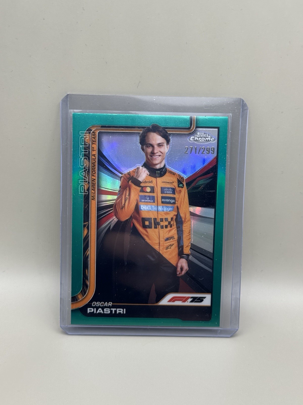 2025 Topps Chrome F1 OSCAR PIASTRI Teal 205/299 #6