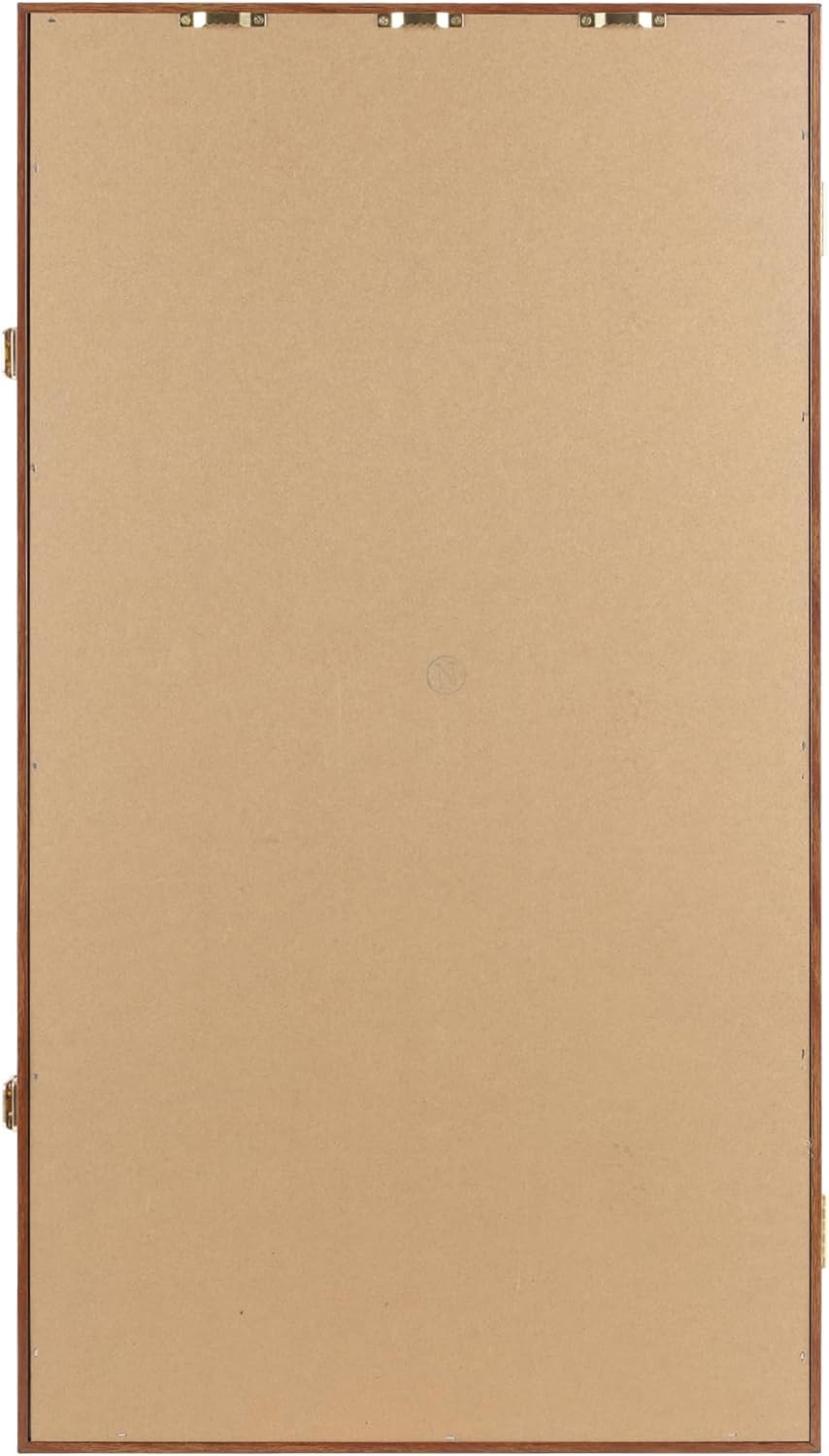 DisplayGifts 60 Souvenir Spoon Tea Display Case Rack Holder Wall Small, Walnut