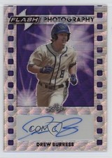 2023 Leaf Eclectic Flash Photography Purple Wave /6 Drew Burress Auto 0gx4