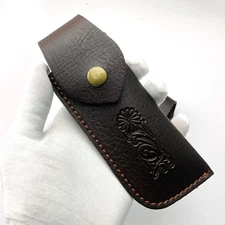 PU Leather Knife Holster PU Folding Knife Storage Holster DIY Outdoor Tools