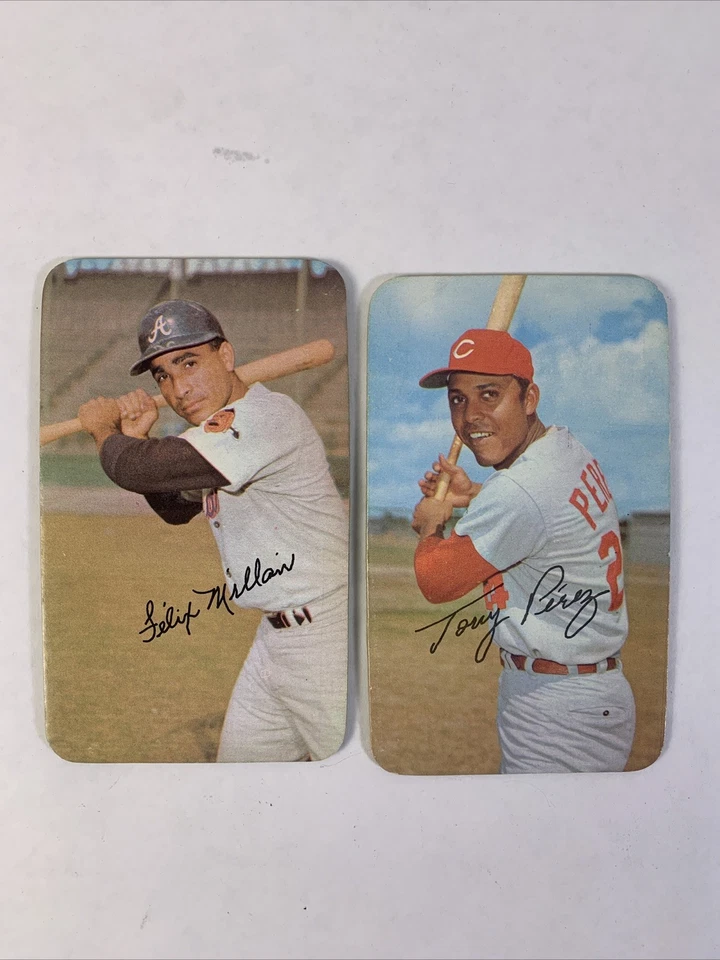 Лот из 13 бейсбольных суперкарт 1971 Topps с Тони Пересом Куртом Фладом в очень хорошем состоянии в отличном состоянии - Изображение 4 из 4