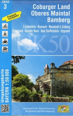 Coburger Land, Oberes Maintal, Bamberg 1 : 50 000 (UK50-3) Digitalisierung 2021
