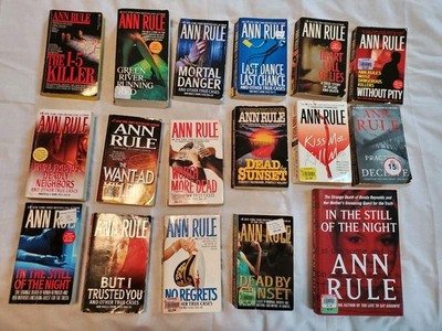 Lot Of 17 Ann Rule True Crime Murder Killer Mystery Thriller Paperback Book Lot