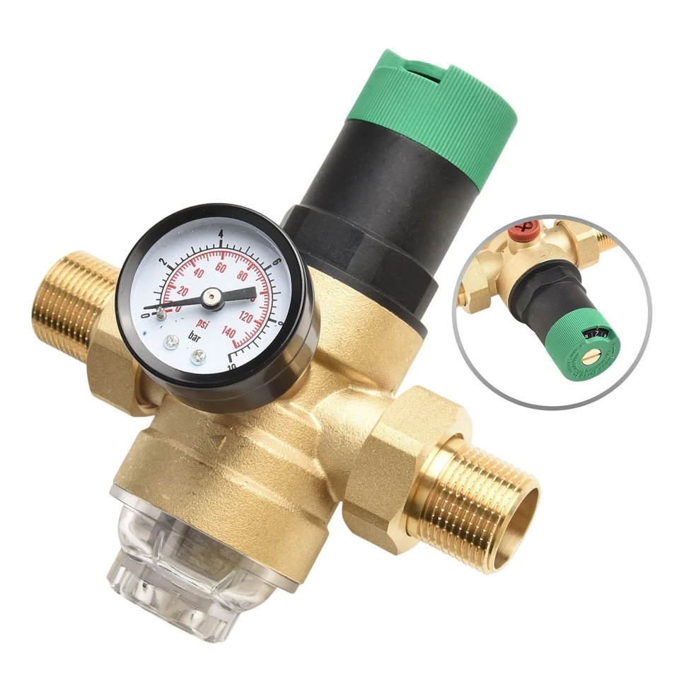 Sustainable Brass Pressure Reducing Valve for Household Water Pressure - Image 2 of 4