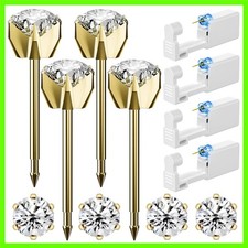 Nunpag 12 Pcs Ear Piercing Kit Disposable Ear Piercing Gun Kit with 4 Pcs 6...