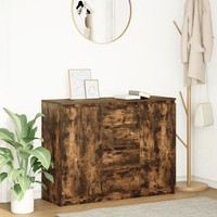 Sideboard Mit Schubladen RäUchereiche 100,5X35X76 Cm