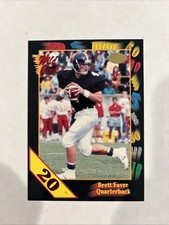 1991 Brett Favre #119 Wild Card Draft 20 Stripe RC Rookie Card Packers RARE HOF. rookie card picture