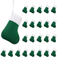 100 Pcs Mini Christmas Stockings Bulk Xmas Colleague Gifts Employees Gift Off...