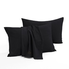 Toddler Pillowcase 100 Soft Egyptian Cotton 500 Thread Count with Zipper Clo...