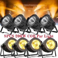 6/8PCS 200W COB LED Par Light Stage Audience Blinder Light Warm White Cool White