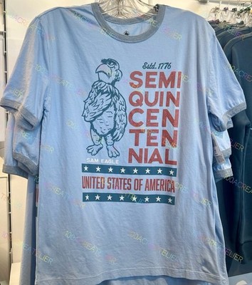 Disney Parks The Muppets Sam Eagle USA SEMIQUINCENTENNIAL T-Shirt New *All Size*