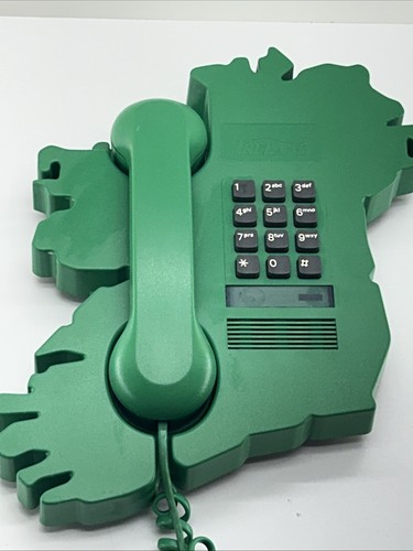 Vintage Ireland Shaped Green Dial Phone 1990 - Picture 3 of 24