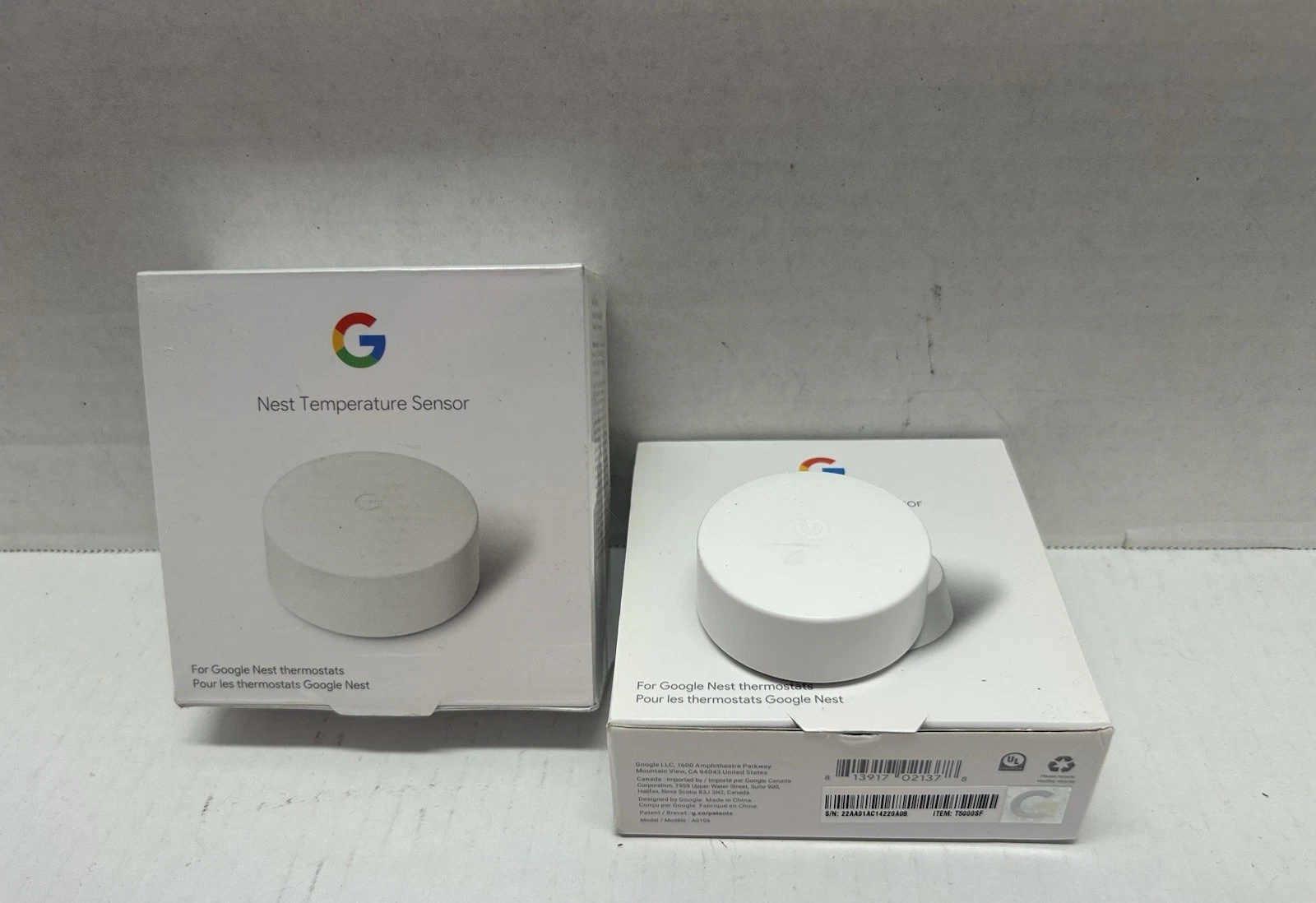 Google Nest Temperature Sensor White for Nest Thermostats
Opens in a new window or tab
