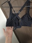 Zaful Women’s Black Solid Swim Bikini Top Size M Adjustable Strap Accent — photo 2