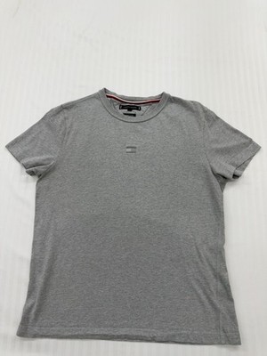 Tommy Hilfiger Herren T-Shirt Grau Meliert Rundhals Größe M
