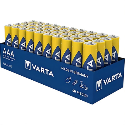 Varta Industrial Pro AAA Batterien Micro LR03 1,5V Alkaline 40 Stück 4003 MN2400